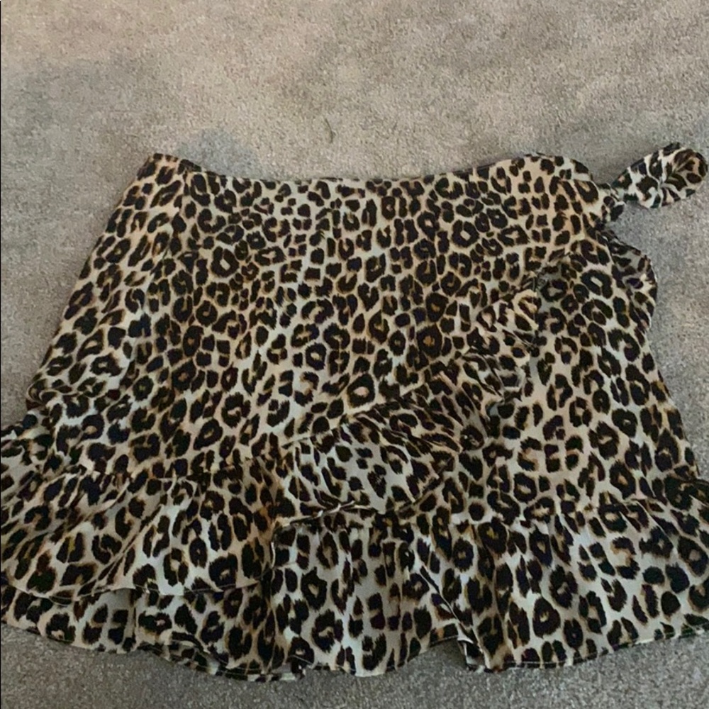 cheetah print wrap skirt!!